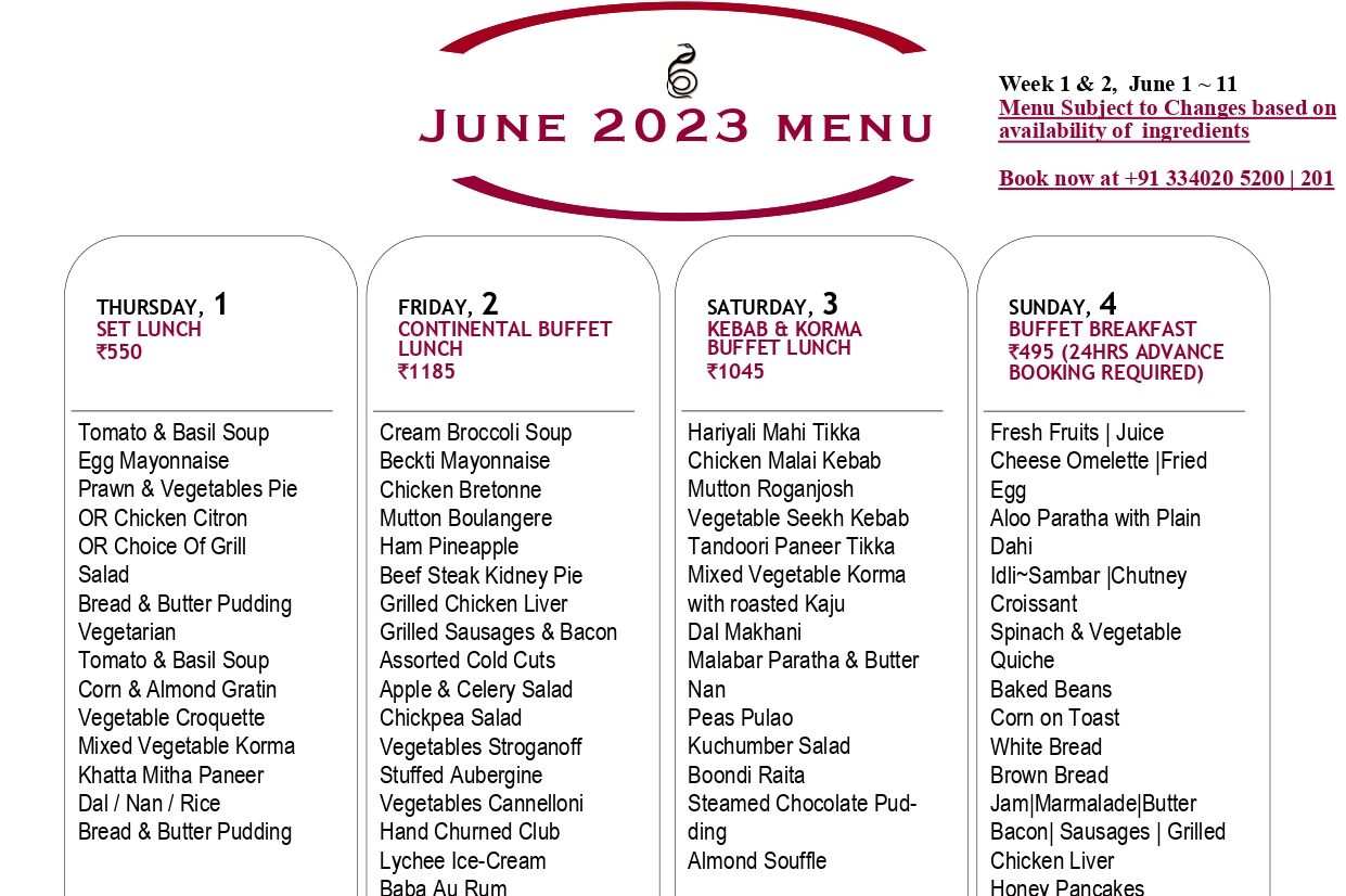 June 2023 Menu~ Week 1, June1 ~ 11